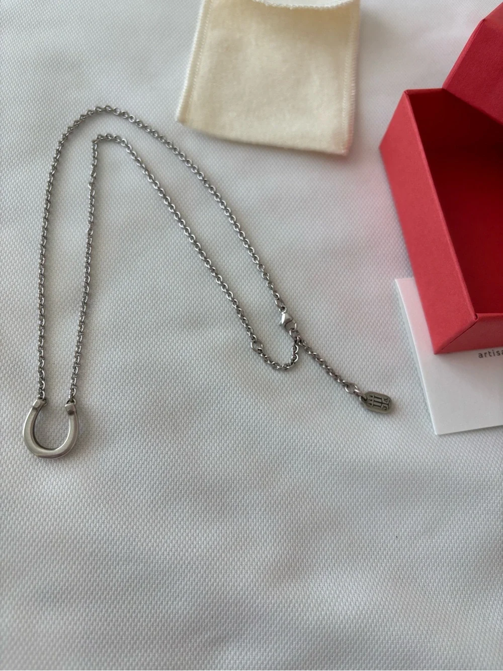 Retired James Avery Sterling Silver Horseshoe Necklace